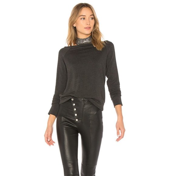 Bailey 44 "Shrine of Terror" Sweatshirt with Embellished Choker S - Picture 4 of 16